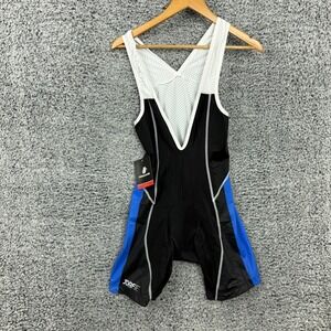 Hincapie Bib Shorts Mens 3XL Black Blue Cycling Padded Mesh Lightweight.